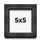 Square Shadow Box 3/4" Depth Grey Picture Frame - UV Acrylic, Backing, Hanging Hardware